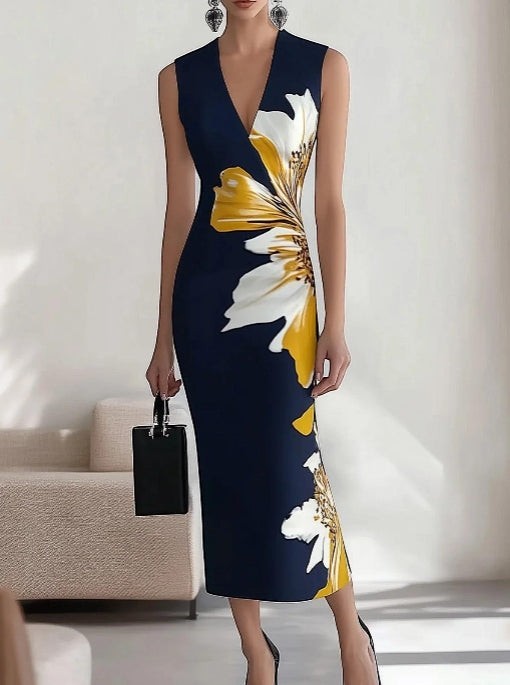 Lily | Robe Midi Élégante pour Festival Glamour de Plage