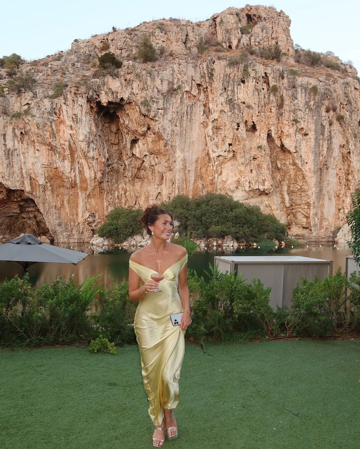Bárbara - Robe Maxi en Satin