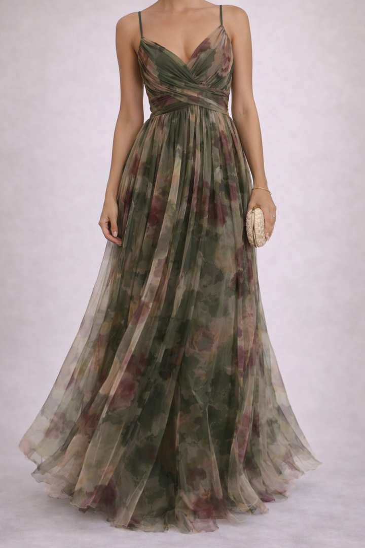 Julia - Robe Longue Fleurie Élégante