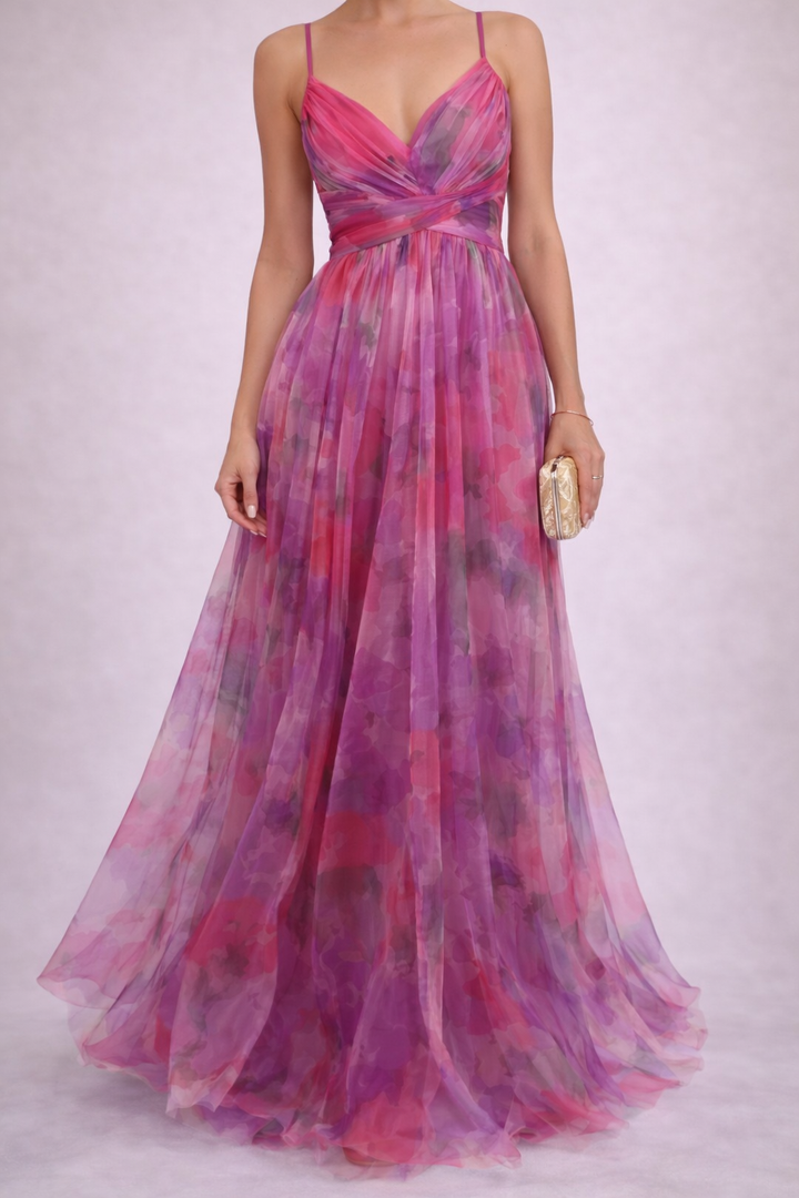 Julia - Robe Longue Fleurie Élégante