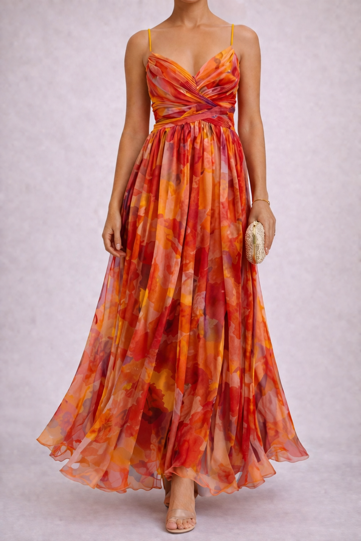Julia - Robe Longue Fleurie Élégante