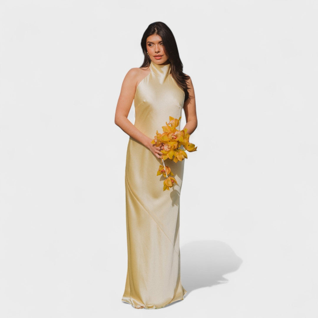 Martina - Robe avec nœud en satin