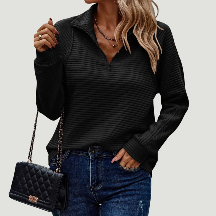 Suzanne - Pull Détail Demi-Zip