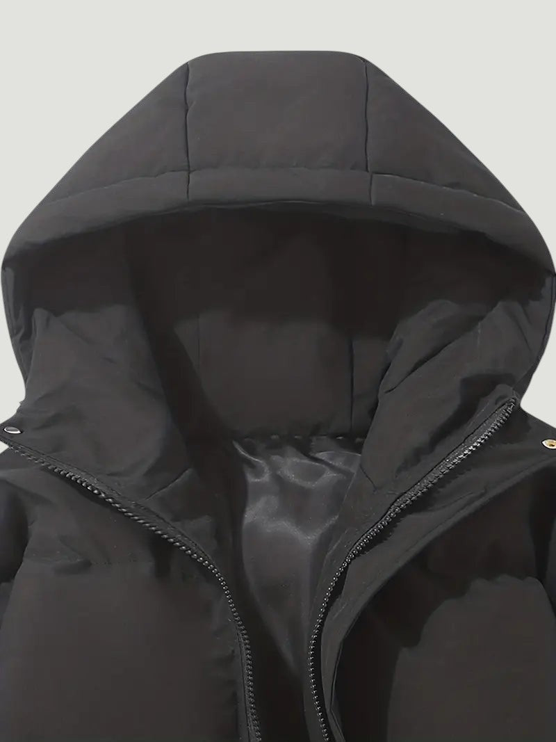 Lara | Veste d'Hiver Doublée à Capuche