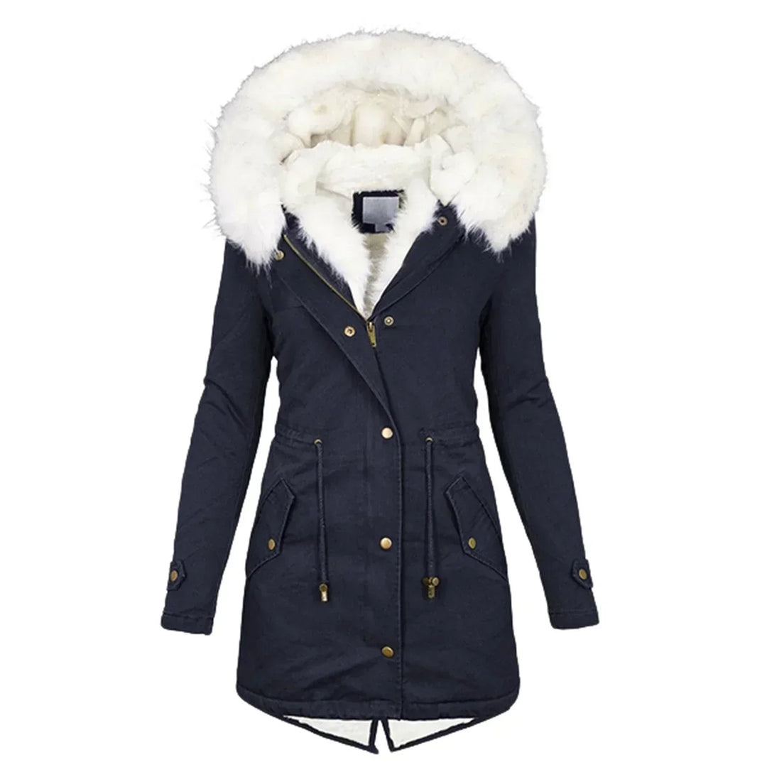 Giulia d’Hiver™ — Manteau chaud à capuche élégante