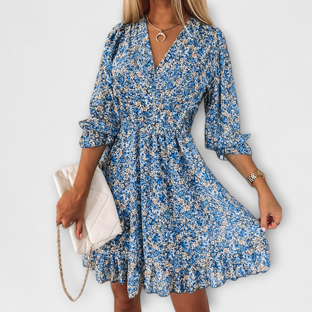 Delphine™ | Robe fleurie élégante