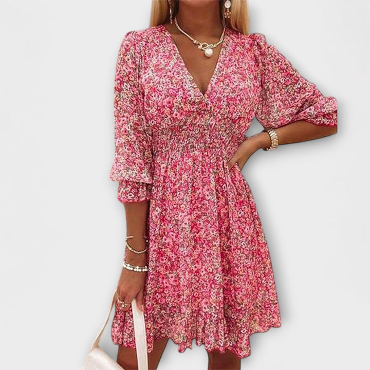 Delphine™ | Robe fleurie élégante