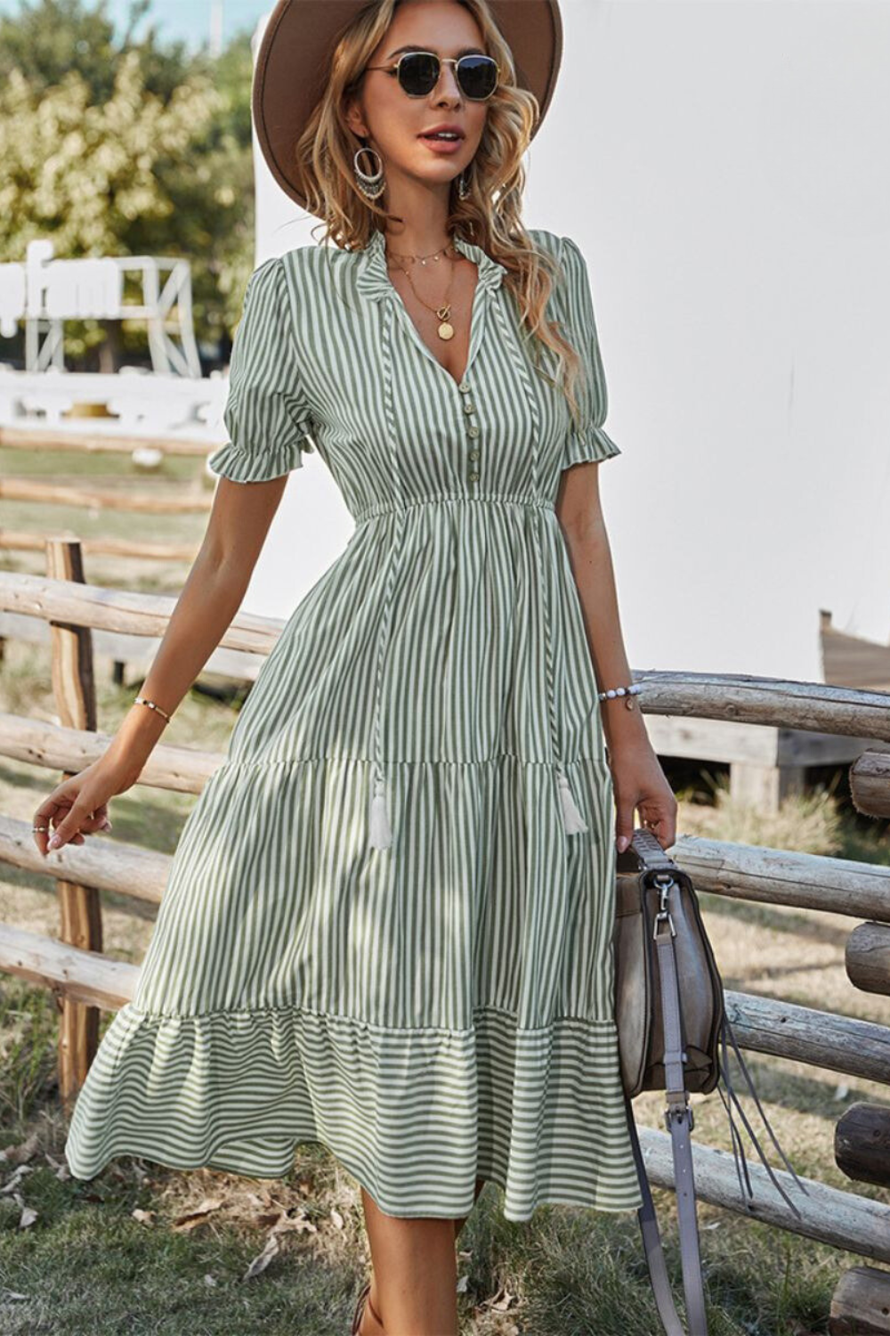 Lucie™ | Élégance légère Robe Midi Femme