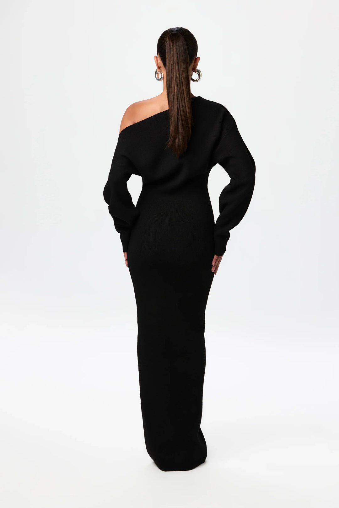 Apolline™ | Robe Pull à Épaules Dénudées