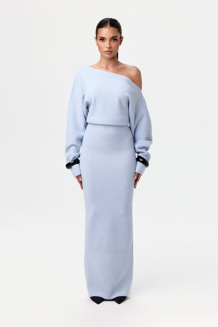 Apolline™ | Robe Pull à Épaules Dénudées