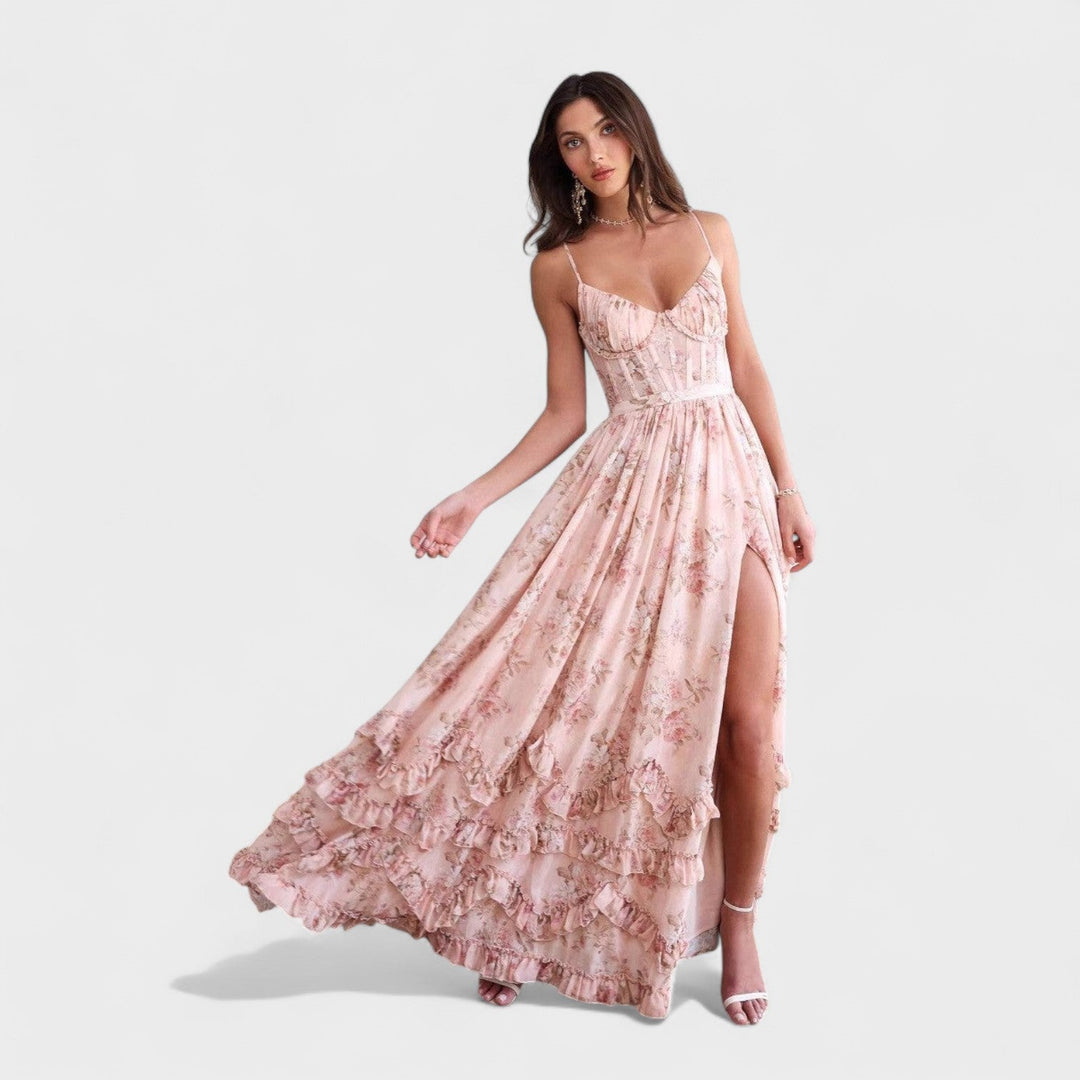Florência - Robe longue bohème fendue
