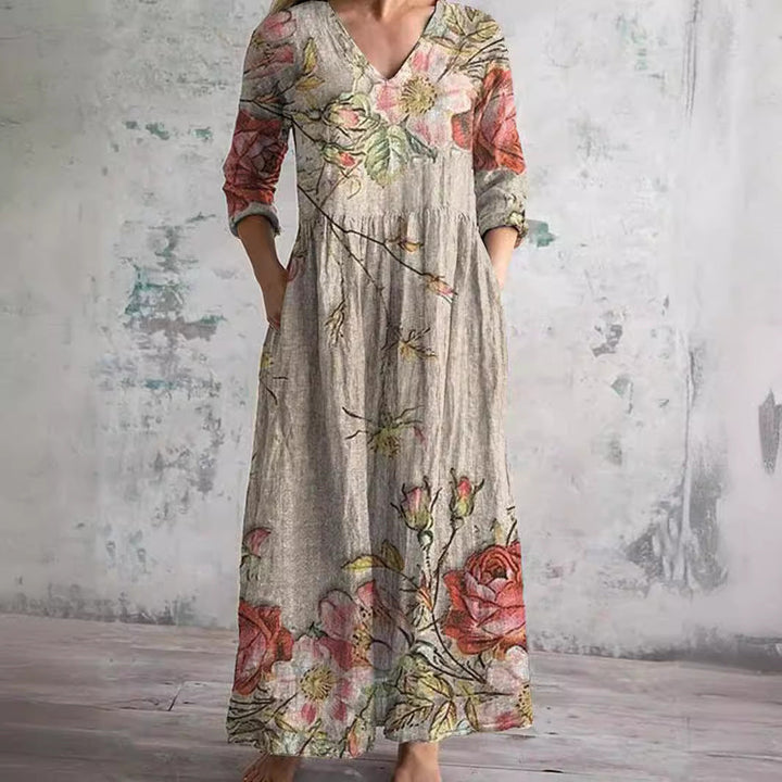 Célestine™ Robe Féminine Florale Élégance Naturelle