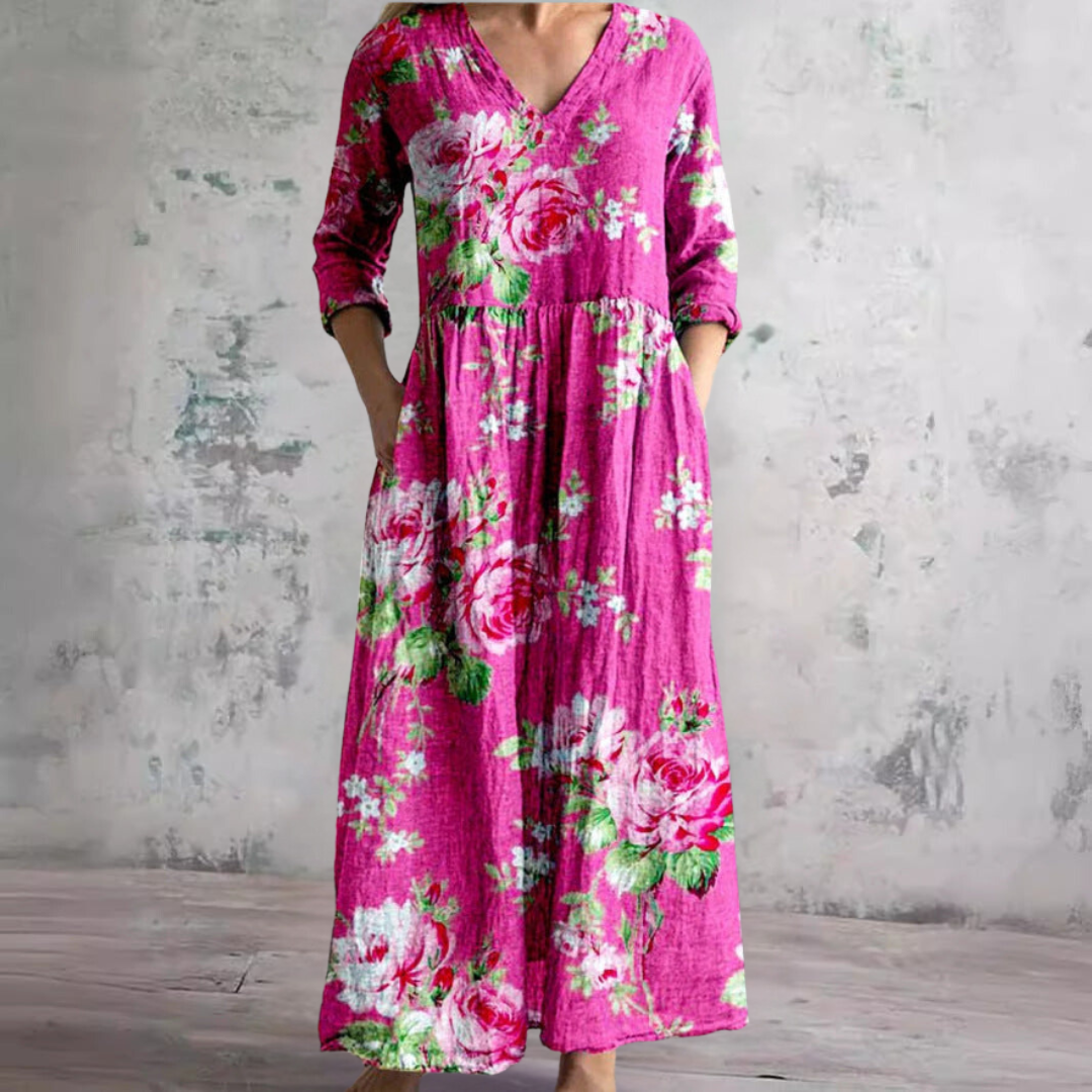 Célestine™ Robe Féminine Florale Élégance Naturelle