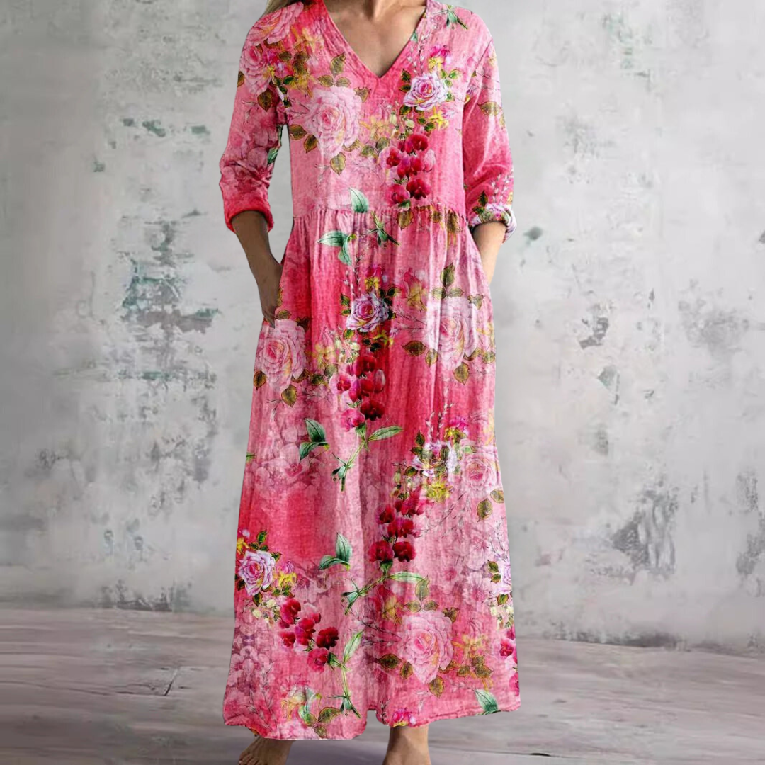 Célestine™ Robe Féminine Florale Élégance Naturelle