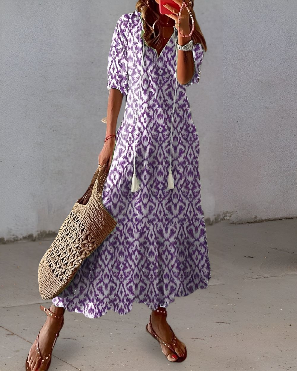 Céleste™ | Robe Bohème à Coupe Flatteuse