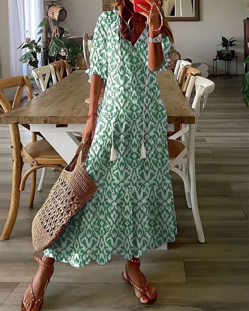 Céleste™ | Robe Bohème à Coupe Flatteuse