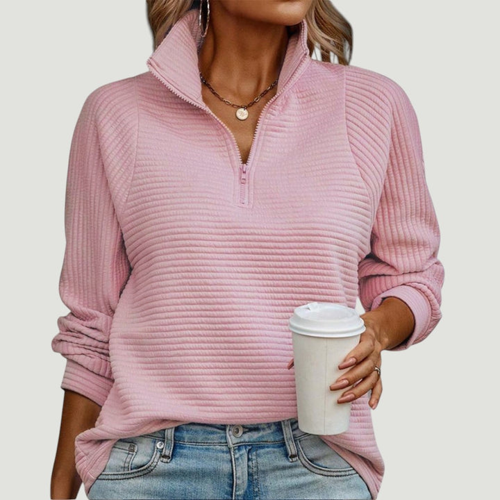 Suzanne - Pull Détail Demi-Zip