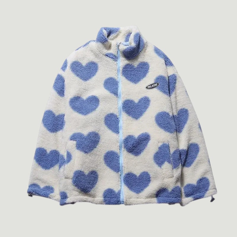 Katharina™ | Veste Réversible à Cœur – Élégance et Douceur Polyvalente