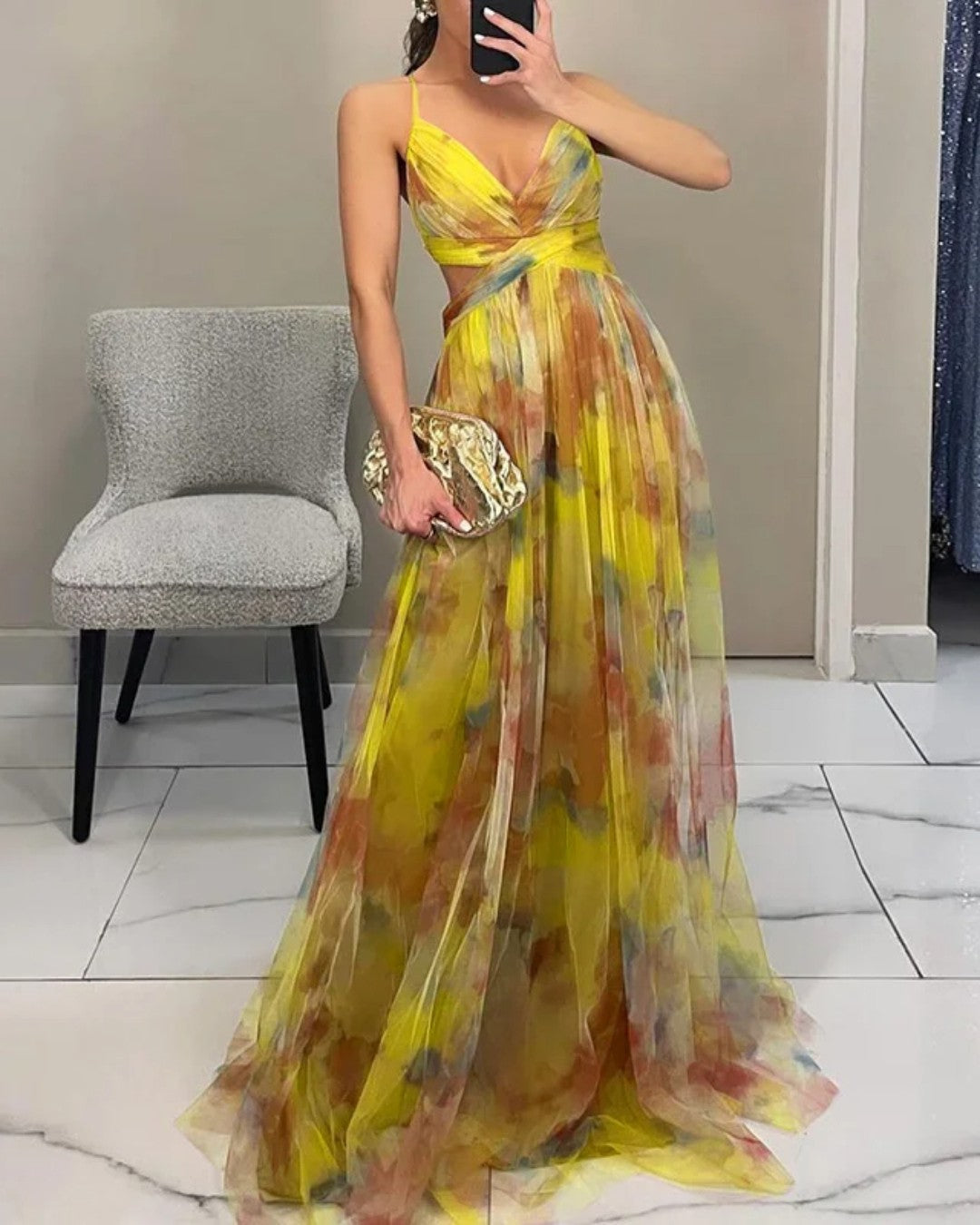 CLAIRE | Élégance Florale en Maxi Robe (ÉDITION LIMITÉE!)