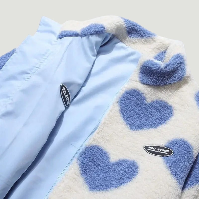 Katharina™ | Veste Réversible à Cœur – Élégance et Douceur Polyvalente