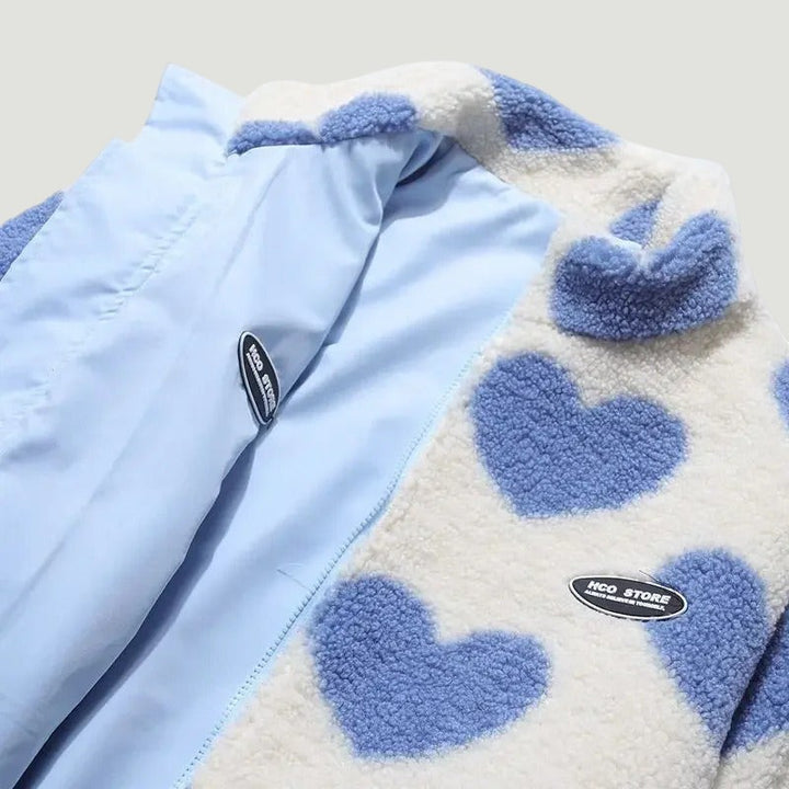 Katharina™ | Veste Réversible à Cœur – Élégance et Douceur Polyvalente