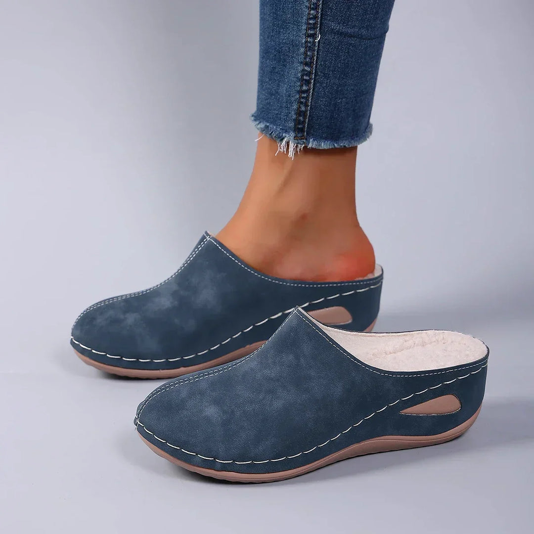 Élise™ | Pantoufles orthopédiques chaudes confort quotidien