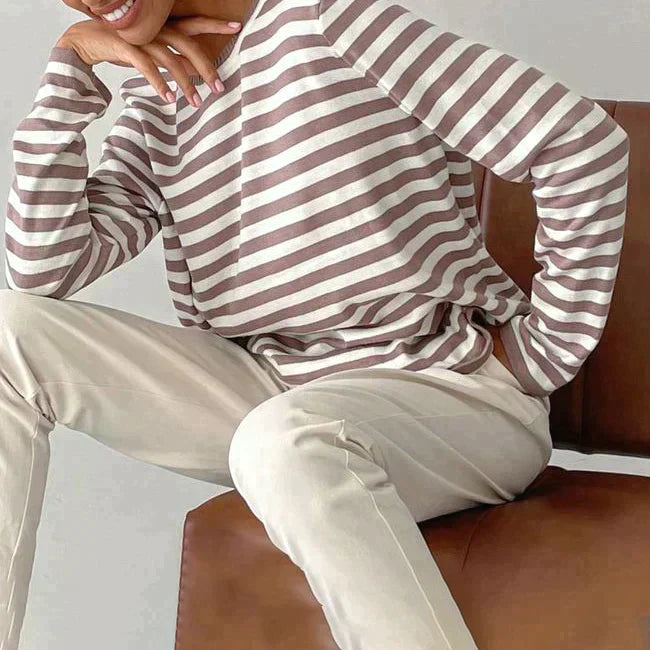 Nicole - Pull Rayé Chic