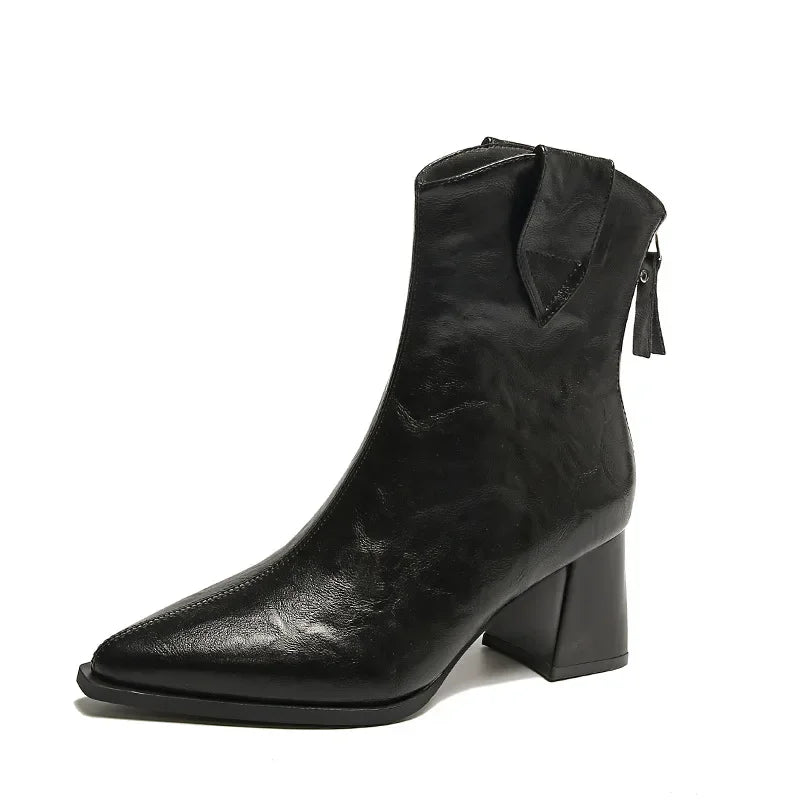 Bottes Chelsea à Talons Hauts Vintage