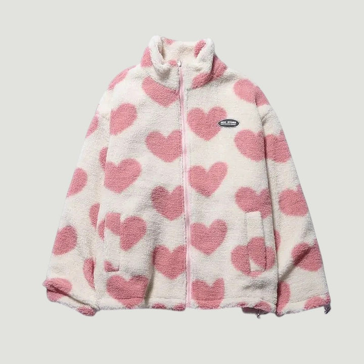 Katharina™ | Veste Réversible à Cœur – Élégance et Douceur Polyvalente