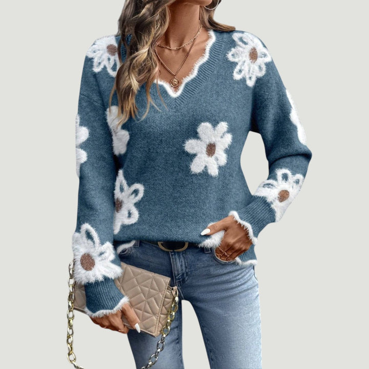 Thea - Pull Floral Élégant
