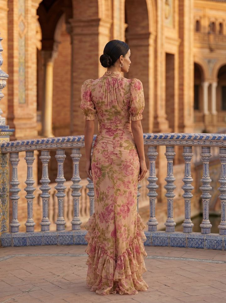 Valeria™ Robe Féminine Fleurie Élégance Couture