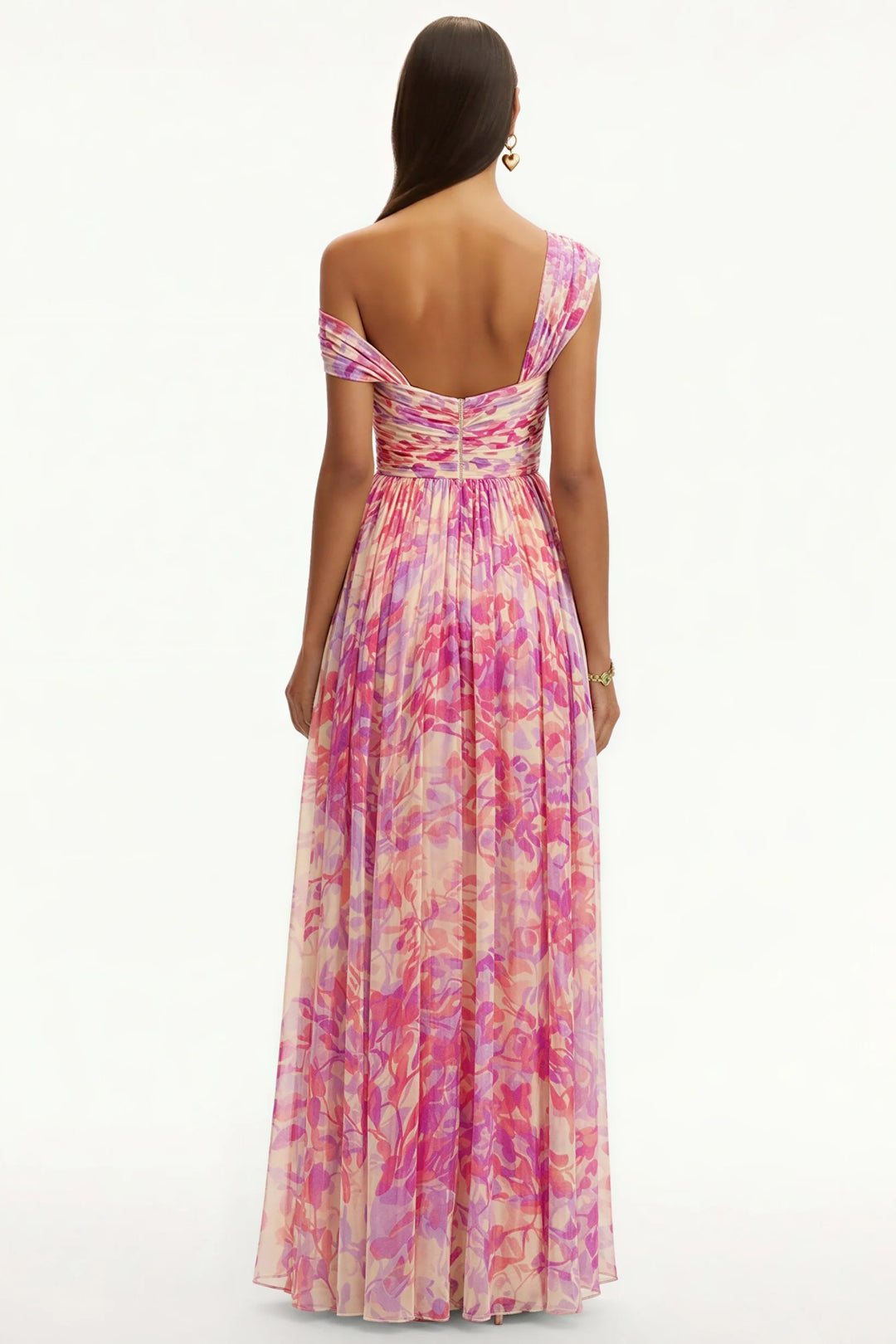 Rosalie | Robe Maxi Fleurie En Mousseline Élégante