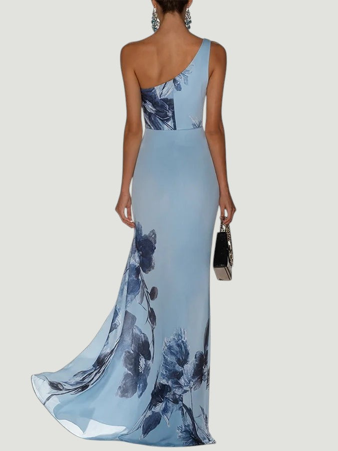 Victoria | Robe Maxi Off-Shoulder en Satin