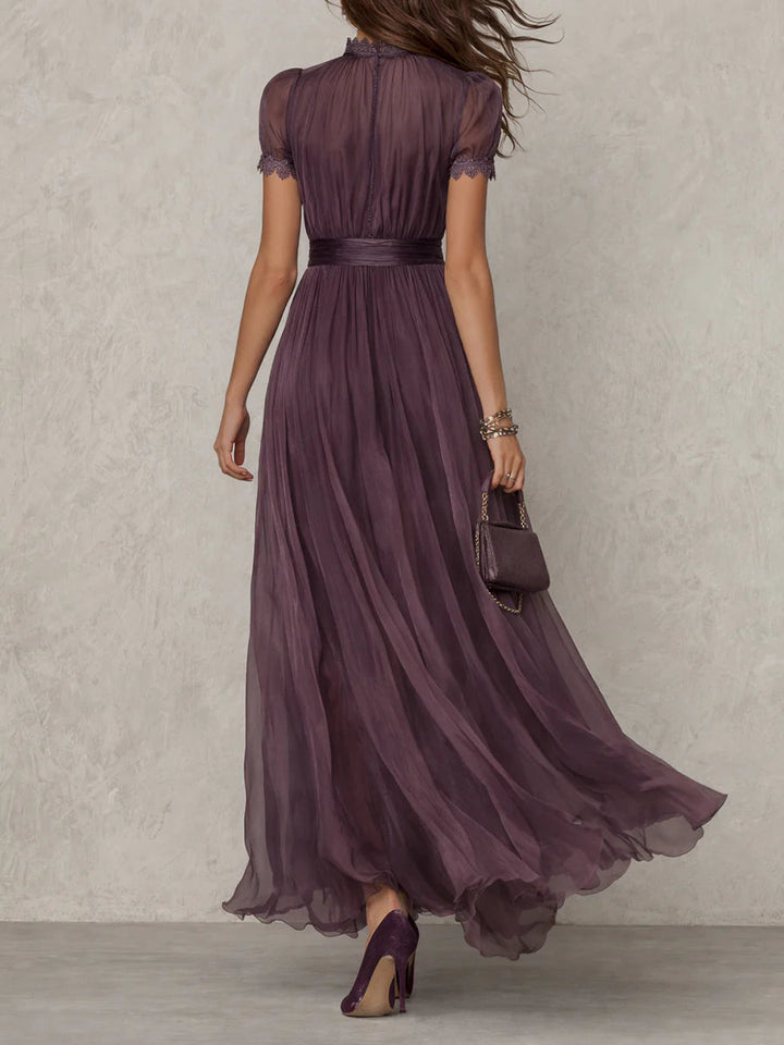 Ashley | Robe Maxi Chiffon Vintage Élégante