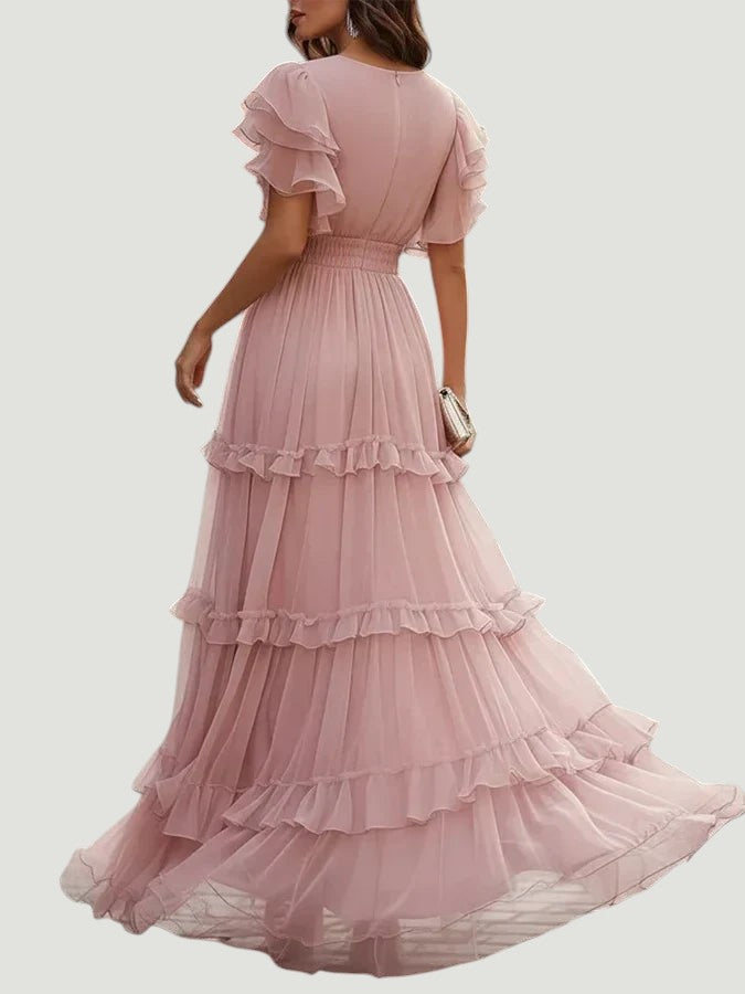 Zoe | Robe de Mariée Maxi Élégante Rose Clair
