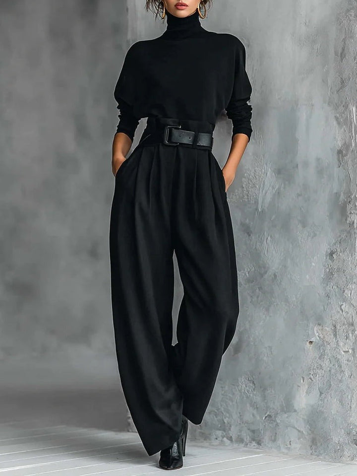 JULIET |  Ensemble col roulé & pantalon droit