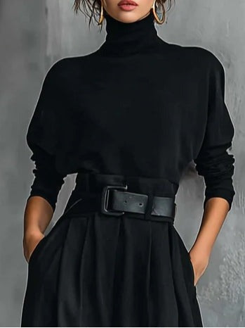 JULIET |  Ensemble col roulé & pantalon droit