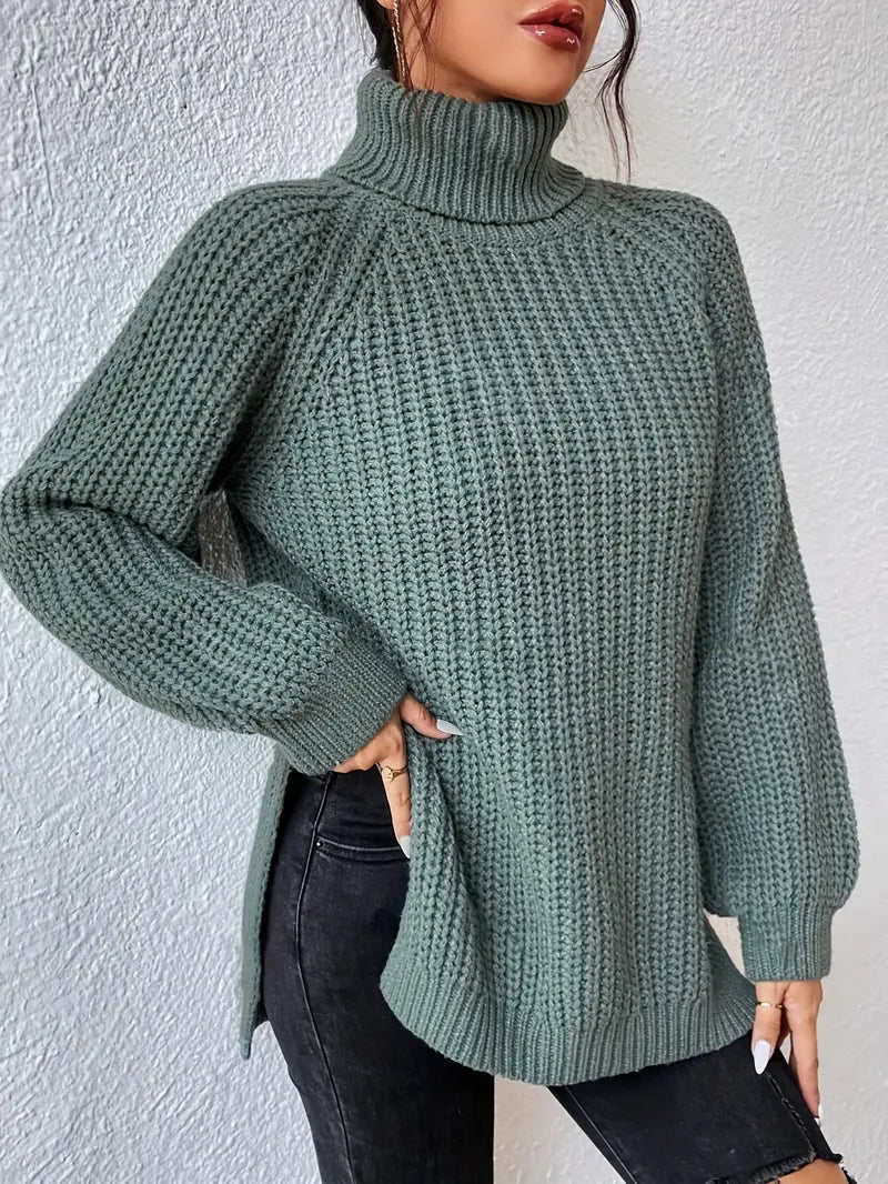 Lavande - Pull Roulé Luxe