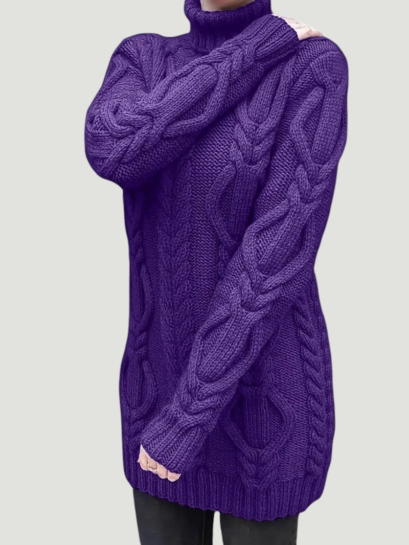 Narda - Élégante Robe Turtleneck