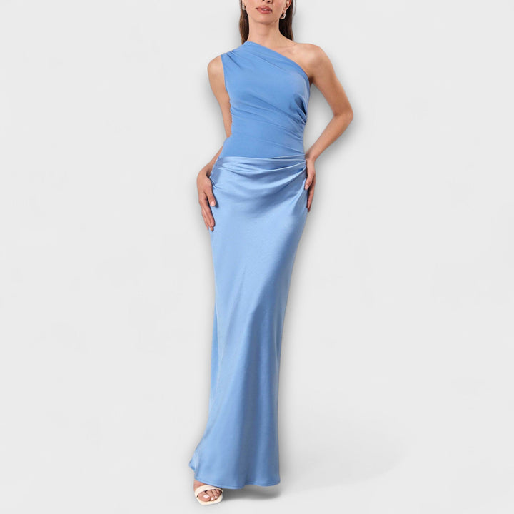 Luna - Robe asymétrique en satin