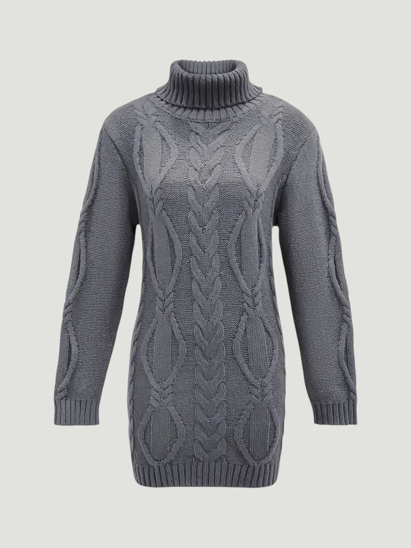 Narda - Élégante Robe Turtleneck