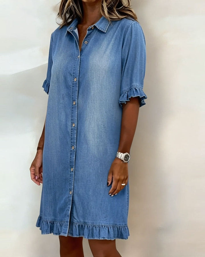 Lorena™ Robe Chemise Féminine Élégance Décontractée