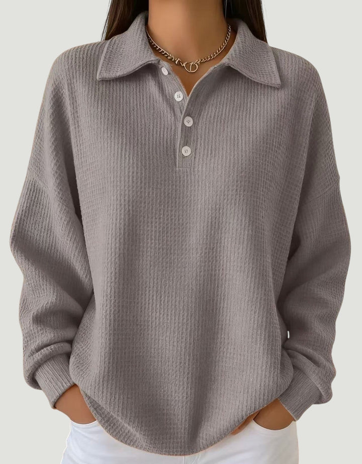Ava - Pull Polo Doux Élégant