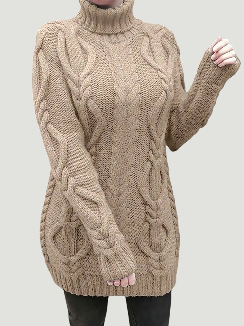 Narda - Élégante Robe Turtleneck