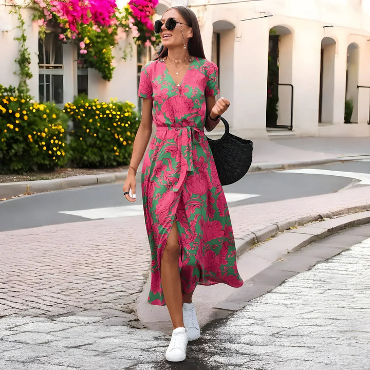 Théa™ | Robe Fleurie Décontractée