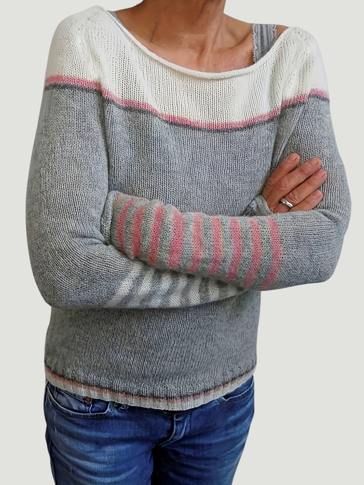 Katharina – Pull Rayé à Manches Longues