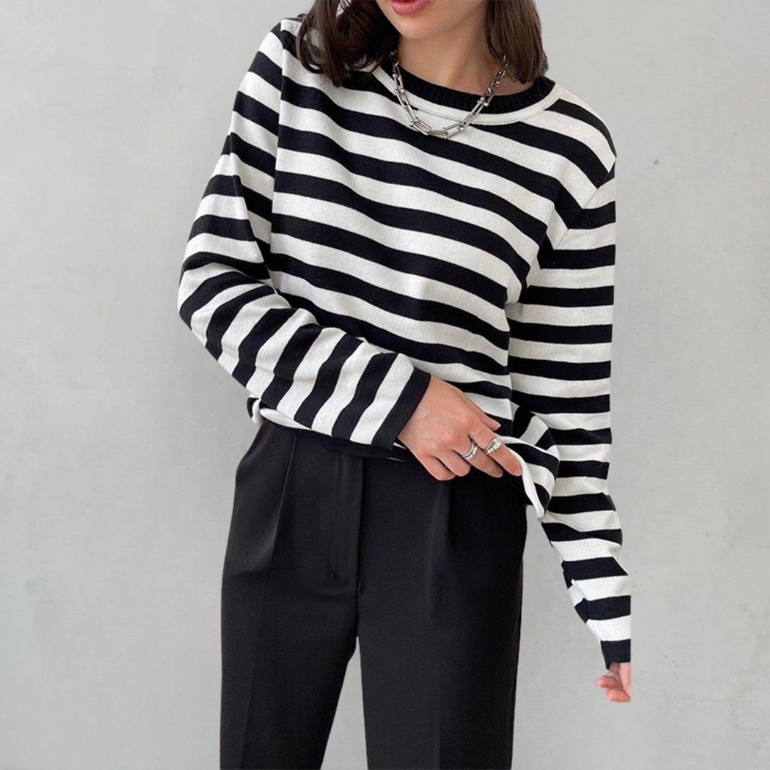 Nicole - Pull Rayé Chic