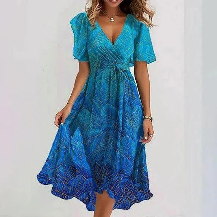 Noelia™ Robe Féminine Fleurie Élégance Romantique