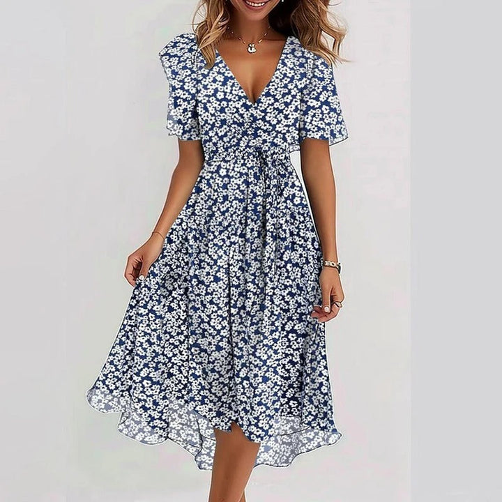 Noelia™ Robe Féminine Fleurie Élégance Romantique