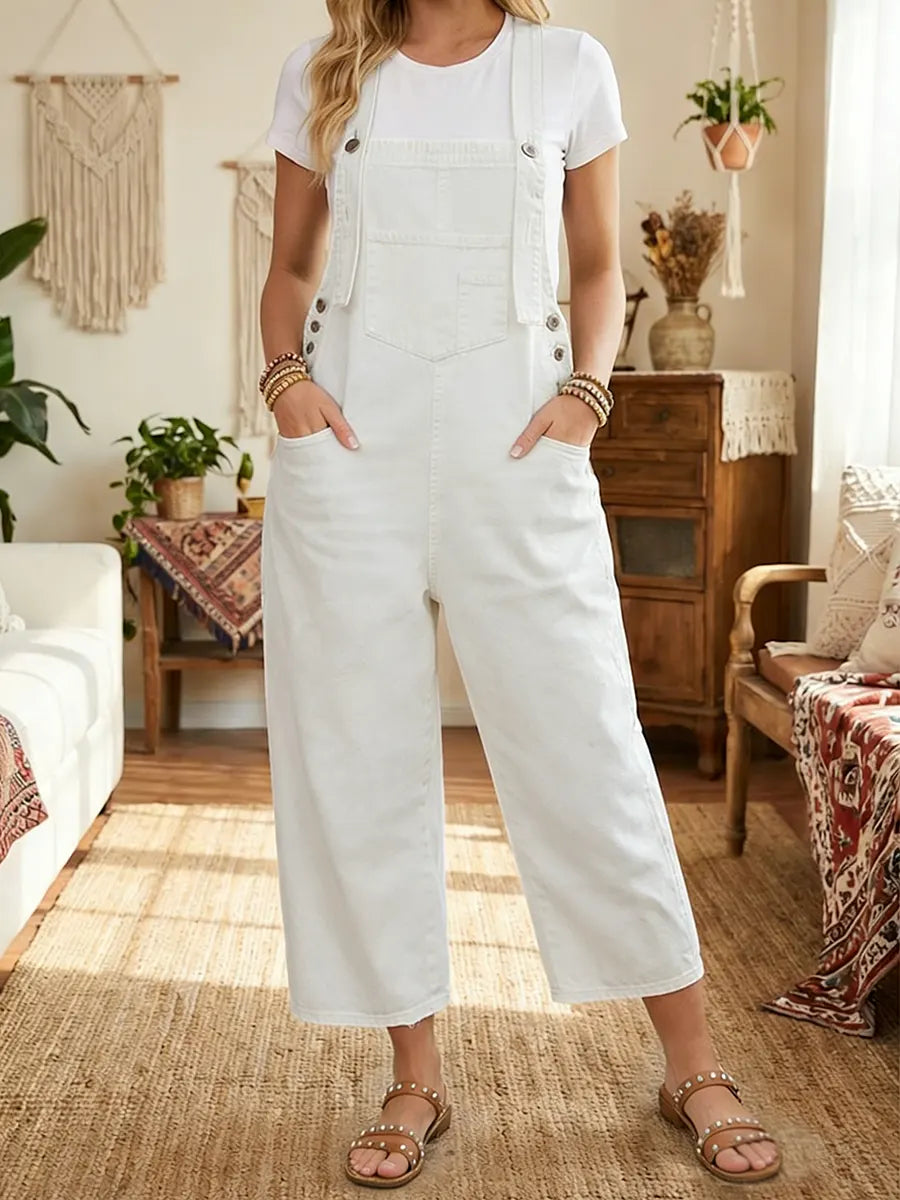 Aurevia | Salopette en jean effet vintage